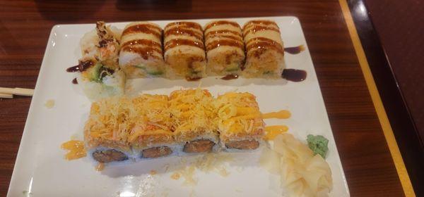 Dynamite roll and tiger shogun