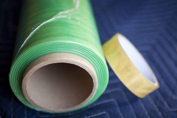 Our biodegradable stretch wrap and biodegradable tape.