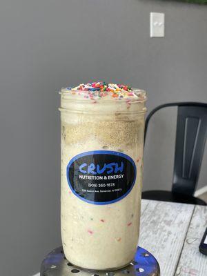 Sugar Cookie Protein Plus shake. 34g of Protein