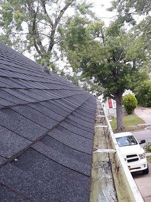 After gutter cleaning