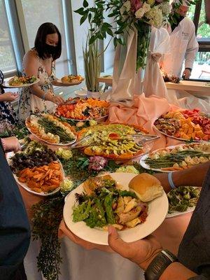 Fruit and Grilled Seasonal Veggie Display