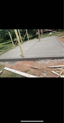 Concrete pad