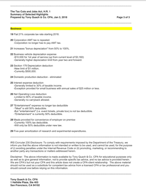 The Tax Cuts and Jobs Act (page 3/3)