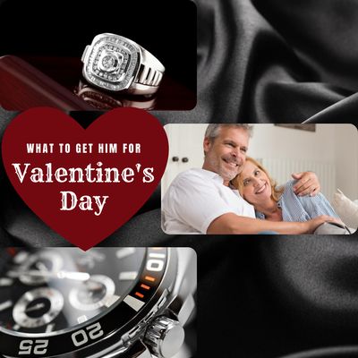 Show him how much he means to you this Valentine's Day with a pinky ring or watch from Diamond Hut!