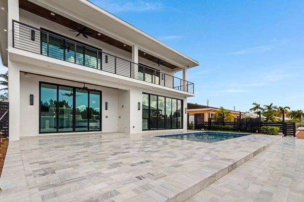 Beautiful 2 story house we built from the ground up in Pompano Beach, FL on the water.