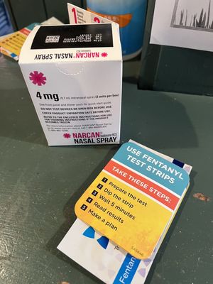 free Narcan and Fentanyl test strips