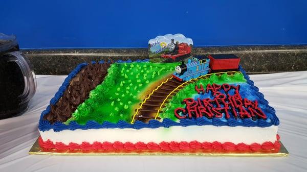 Thomas the Train cake, very delicious!