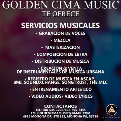 Nuestros Servicos Musicales