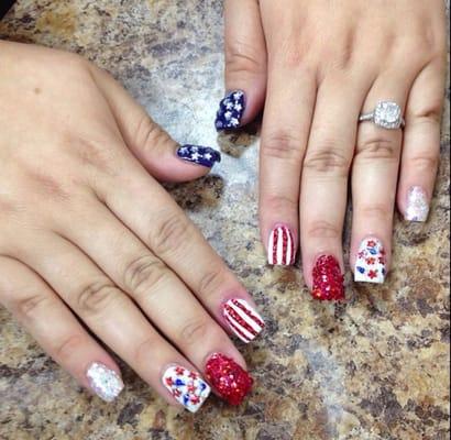 Fourth of July nails