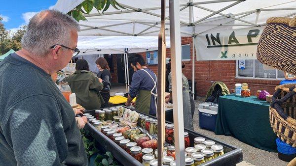 Kevin buying some delicious pickles