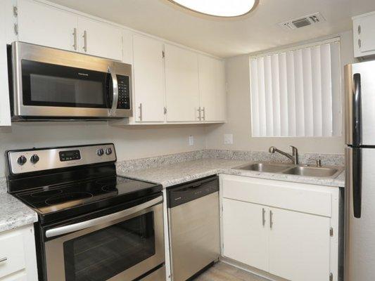 Gourmet Kitchen with Stainless Steel appliances