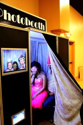 Photo booths! This was for a sweet 16. It's a blast!