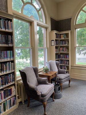 Cozy reading corner