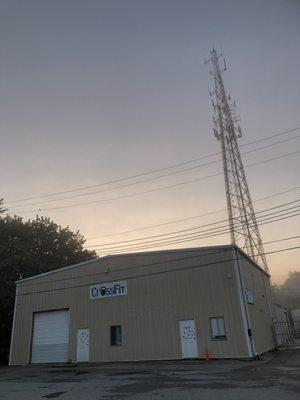 Fern Creek CrossFit, large cellphone tower behind it :)