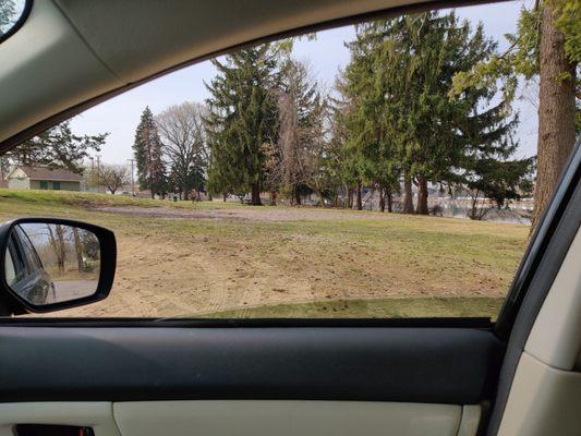 I think the playground was demolished. It looks like it used to be here