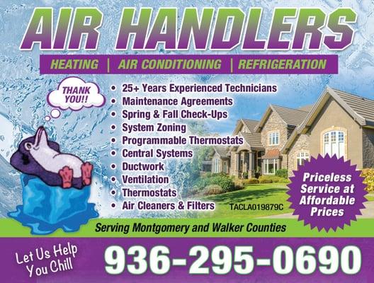 Air Handlers Heating, Air Conditioning & Refrigeration