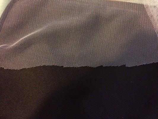 I could've cut straighter than this. Literally there is no part of the tulle that is straight