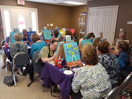 BACC Paint Party Fundraiser with Creative Canvas Parties!