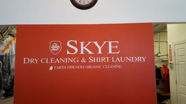 Inside of Skye Dry Cleaning