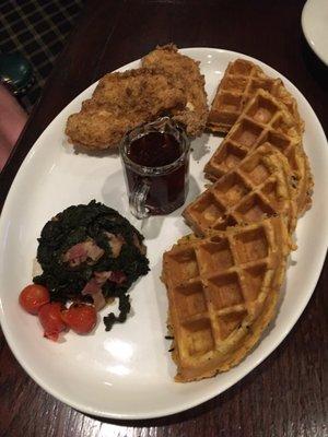 Chicken and waffles