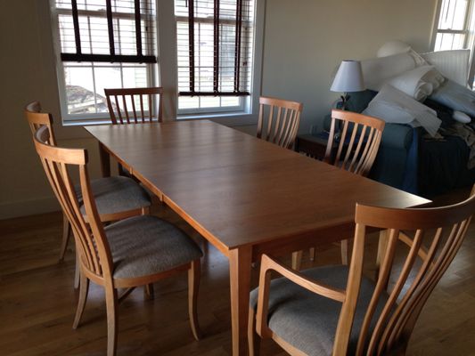 dining room table with chairs