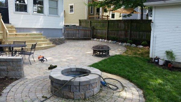 New back patio fire pit