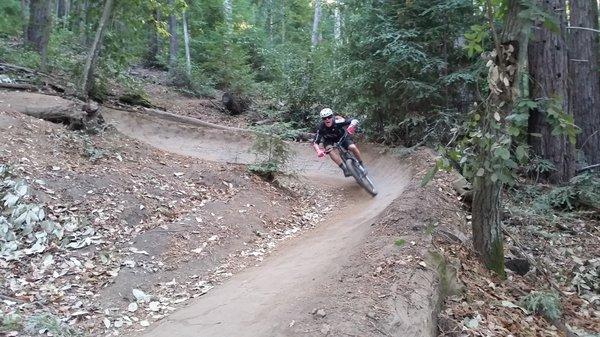 Bermalicious turns out on the Demo Flow Trail....whoop whoop!