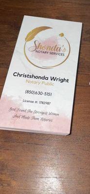 Shonda’s Notary Service