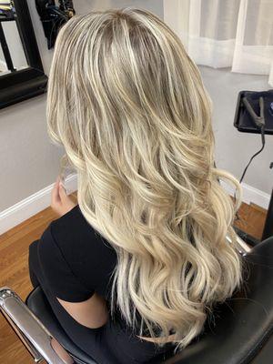 Highlights and tape in extensions