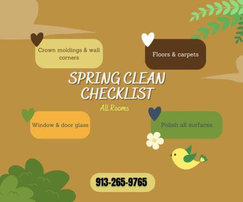 Spring is around the corner. Call or texted for a free estimate and get your spring cleaning today.