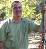 John Lichter, owner.  Working at the University Arboretum, Davis, CA