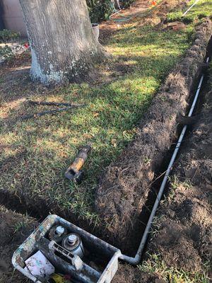 Irrigation system installation by Image Maker Landscaping