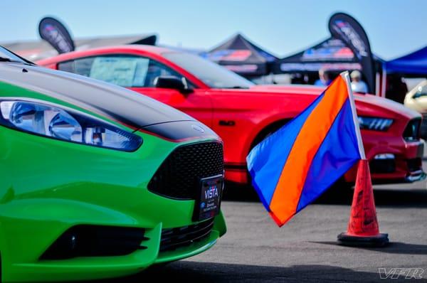 The LIneup of VFR cars at the Camarillo Airport Autocross