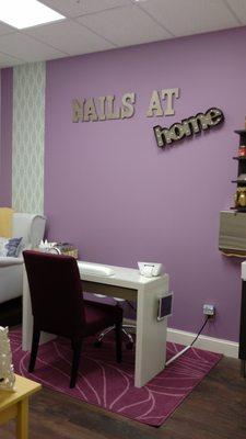 Nails at home in suite 35! Full service nail salon suite.