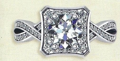 Ladies diamond engagement ring