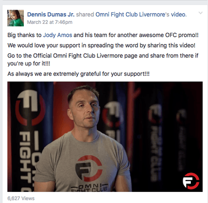 A video share and testimonial from our client at Omni Fight Club - a kick boxing fitness studio.