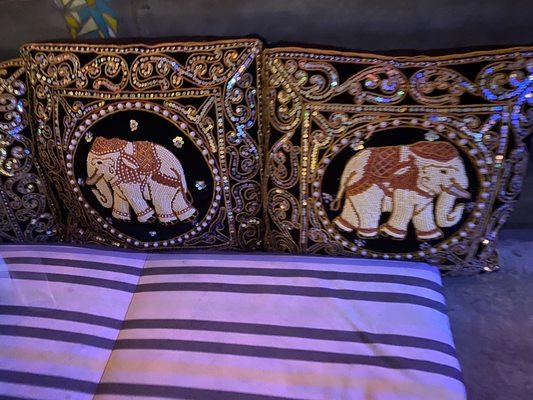 Elephant couch pillows