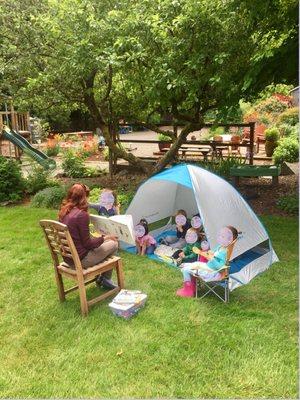 Outdoor storytime