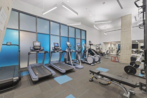 Modern fitness center.