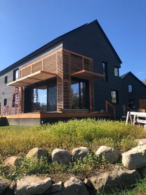 Steel Home Entrance Powder Coated Orange