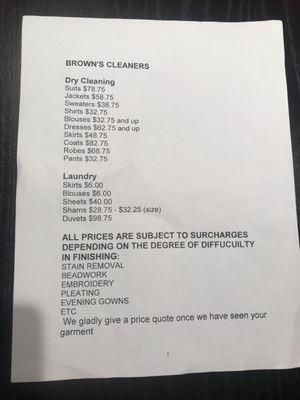 Brown's Cleaners