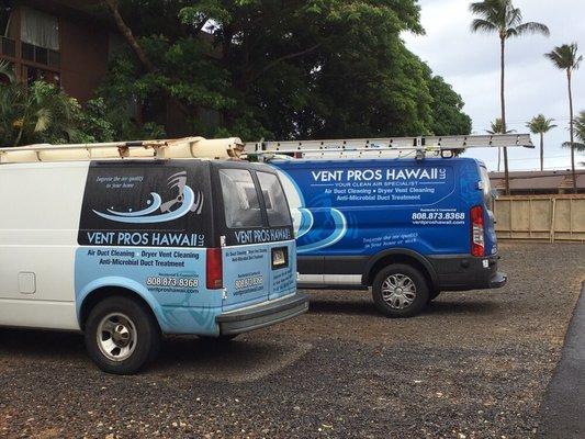 Vent Pros Hawaii, and growing! Air duct and Dryer Vent Cleaning.