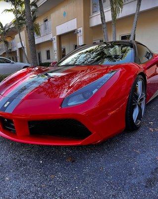 2021 FERRARI 812GTS-
 Ceramic Pro Kavaca Full Vehicle Paint Protection Film, Ceramic Pro Bronze Package & Vinyl Straps