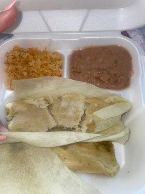 #10 2 Tamales Plate