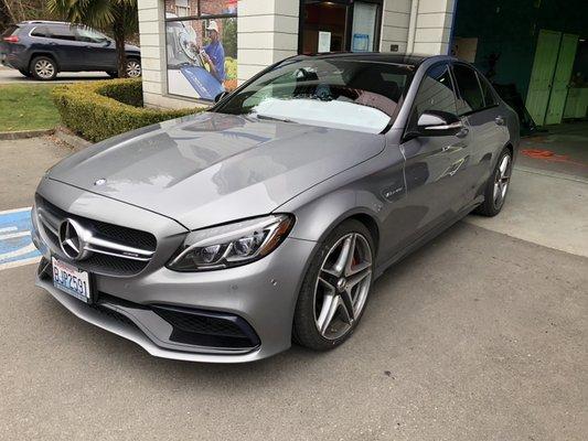 2015 C63s AMG windshield replacement