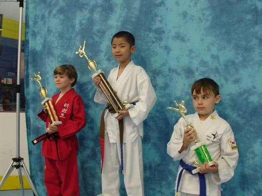 Tuan and first place trophy