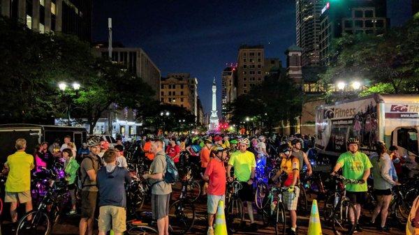 Starting line for NITE Ride