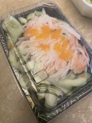 Cucumber crab salad