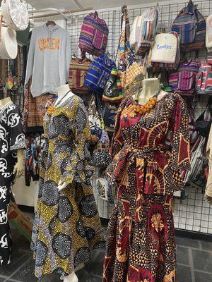 Authentic had some African dresses and backpacks!