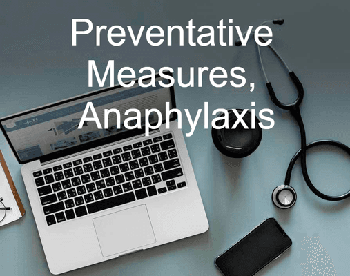 Anaphylaxis is an acute allergic reaction to an antigen (e.g. a bee sting, reactions to peanuts, shellfish, and or other foods.)